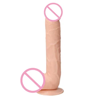 28*5CM Super Huge Black Dildos Strapon Thick Giant Realistic Dildo Anal Butt with Suction Cup Big Soft Penis Sex Toy For Women 4