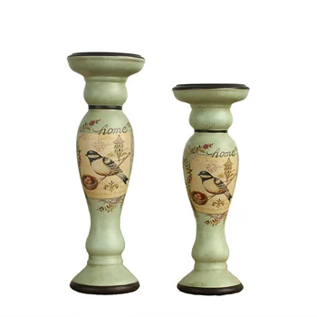 

Ceramic Candle Holder Retro Candlestick Delins Candlestick Wedding Centerpieces Ornaments Shelves Bougeoir Decoration 30ZT212