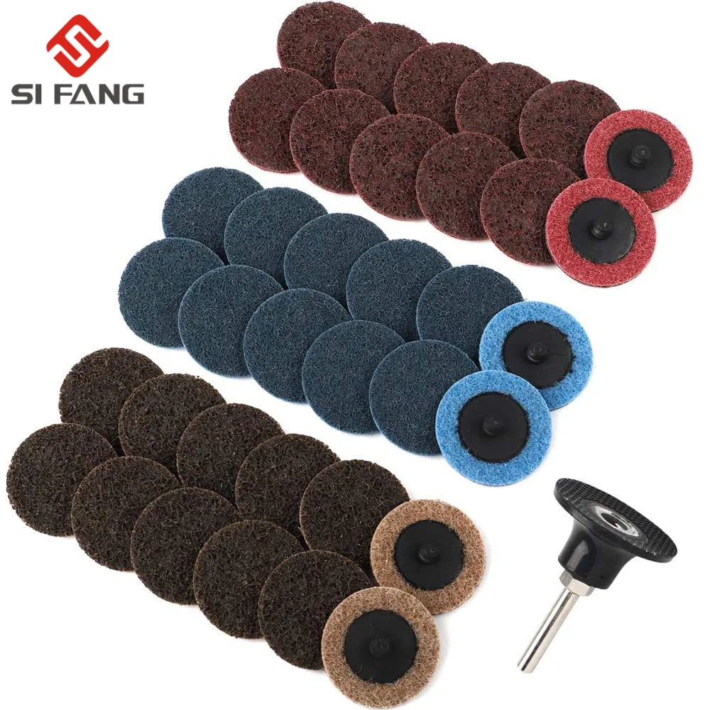 37pcs 2 Inch 50mm 3inch R-type Sanding Discs Roll Lock Surface Sanding ...