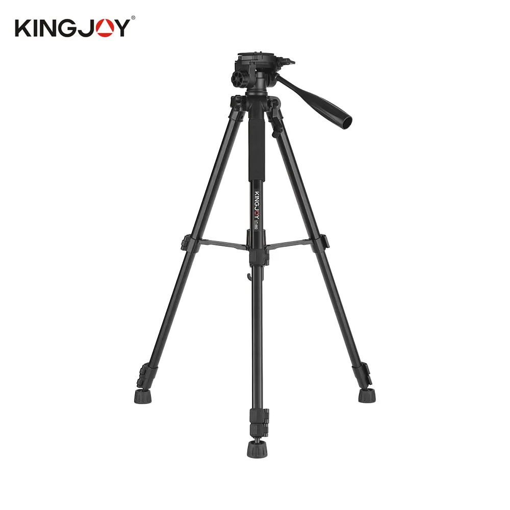 4 Section Kingjoy VT-850 2" 3 Профессиональный алюминиевый сплав штатив для камеры для фотосъемки видео съемки поддержка DSLR SLR камеры видеокамеры - Цвет: 4 Section