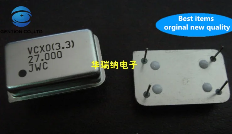 10pcs 100% orginal new Original Rectangular crystal 27M 27MHZ 27.000MHZ VCXO voltage-controlled active in-line oscillato | Компьютеры и