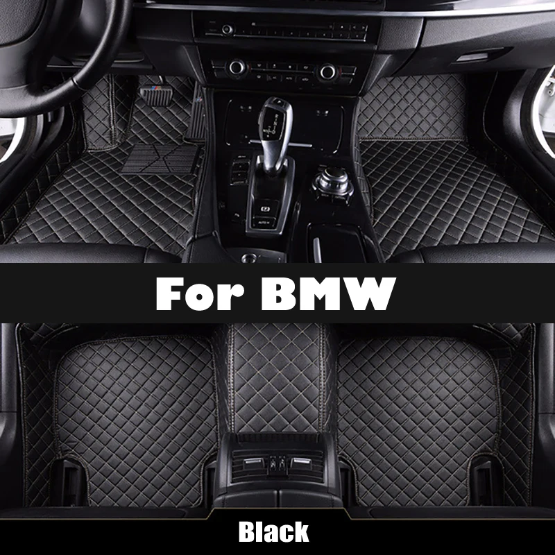 Leather Car Floor Mats For Bmw E30 E34 E36 E39 E46 E60 E90 F10 F30