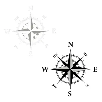

1 PCS High Quality Car Stickerdurable To Heat And Sunlight Hood Compass Decal Not Faded And Do Not Hurt The Car Paint