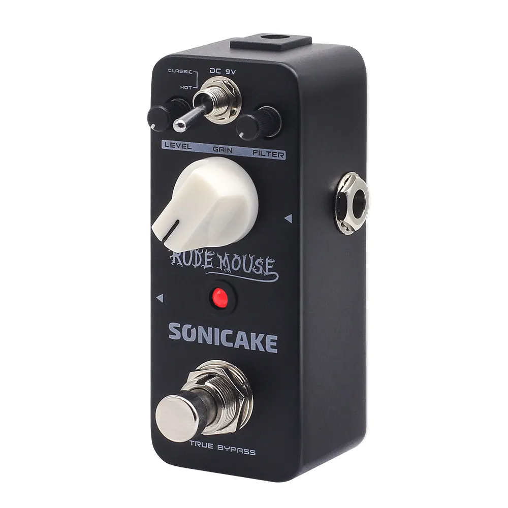 SONICAKE грубая мышь True Bypass Underground перегруз искажение Fuzz педаль для создания эффектов