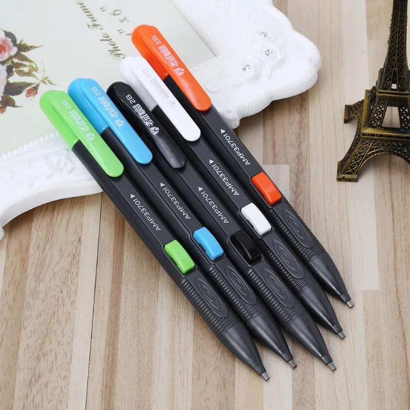 

2B Mechanical Pencil Pen Compute Test Automatic With Eraser Student Supplies