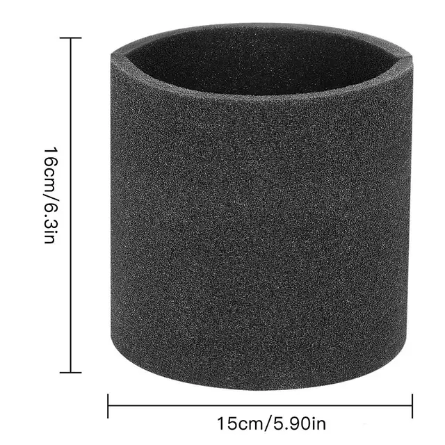 1 Db Szűrőhab Szivacs Hab Hüvely Költségmegtakarítás Vízmosható Újrahasznosítható Habszűrő Üzlet-Vac Porszívókhoz - Image 4