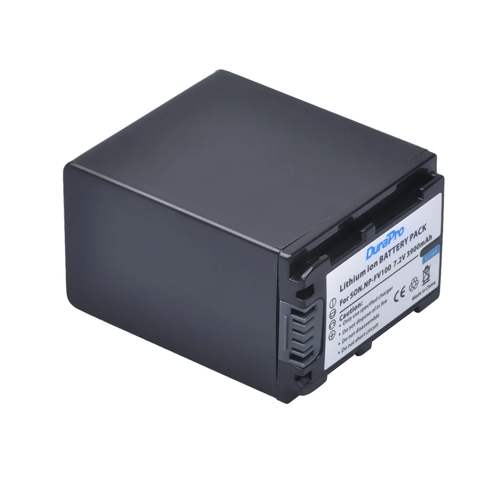 Bateria e Carregador para Sony Np-fv100 np Fv30 Fv50 Fv60 Fv70 Pxw Z90 X70 Nex-vg30e Hxr Nx70 Nx80 Mc80 3900mah - Image 6