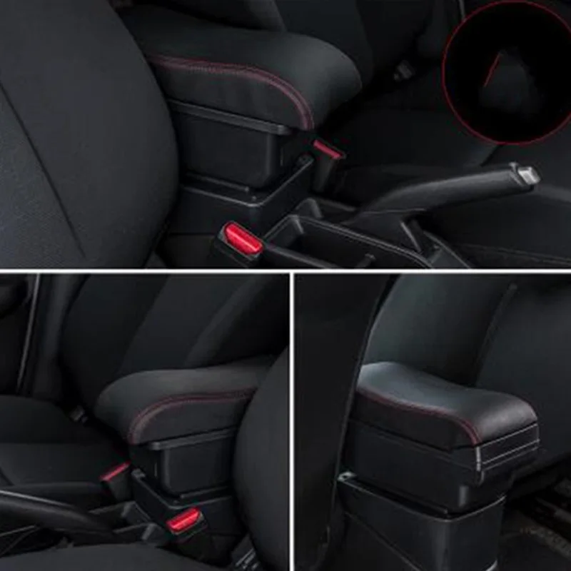 Для KIA Rio 4 Rio X-Line подлокотник коробка центральный магазин содержимое коробка держатель стакана, пепельница интерьер автомобиля-Стайлинг Аксессуары