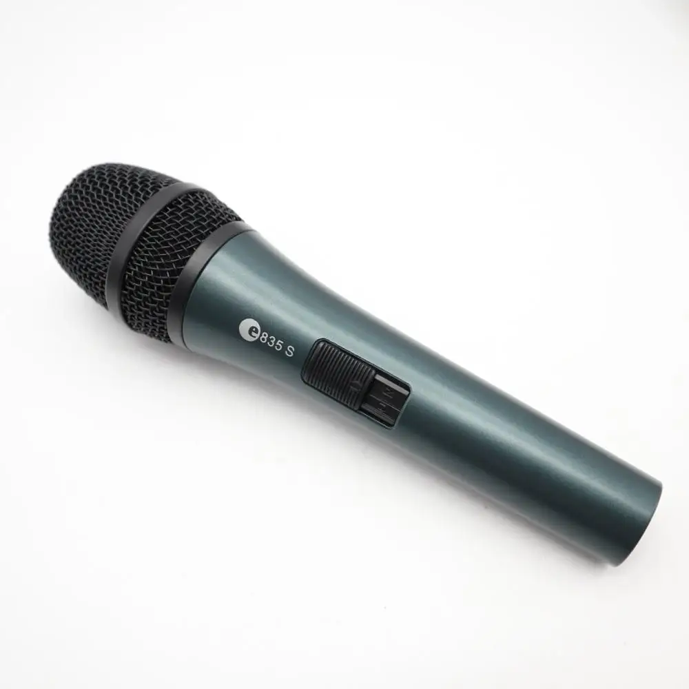 a single MIC Лучшее качество супер-кардиоидный вокальный микрофон E835S! Профессиональный e835 835 Караоке динамический ручной Проводной Классический микрофон - Цвет: a single MIC