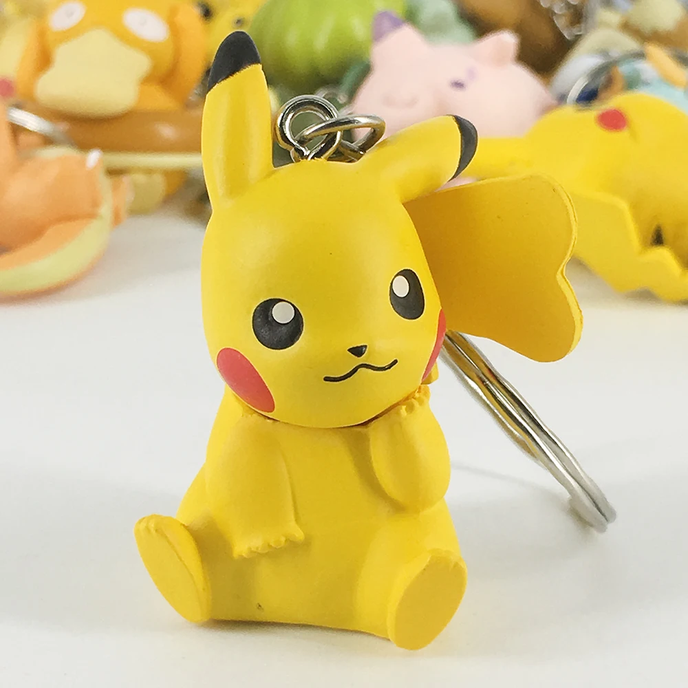 Pokemon Keychain Pikachu Action Figure Elf Series Children Toy Christmas Gift 