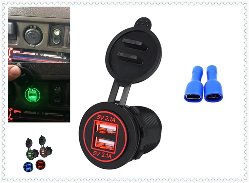 

Motorcycle car accessories double USB mobile phone charger for Chevrolet Impala Chaparral Blazer Traverse Tahoe Equinox