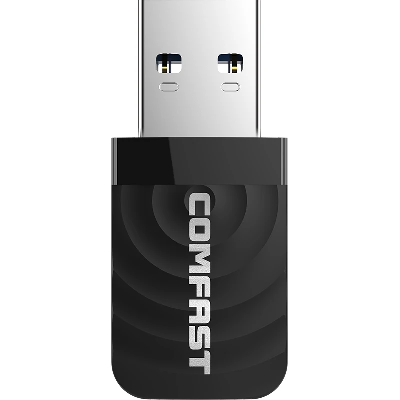 Comfast CF-812AC, высокая мощность, 1300 Мбит/с, мини сетевая карта, Двухдиапазонная, 2,4G& 5,8G, Wi-Fi, передача, прием сигнала, поддержка Wi-Fi сигнала для Windows