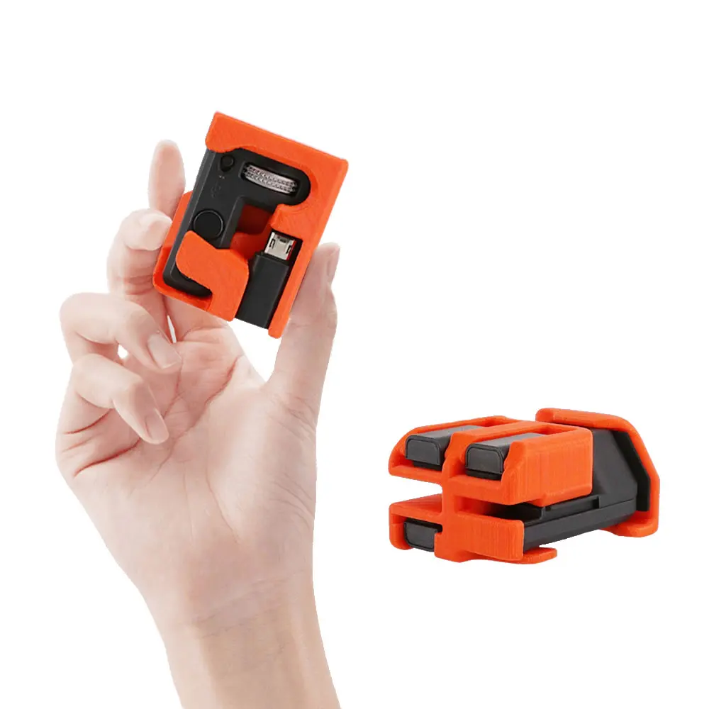 

Can Accommodate 4 Connectors DJI OSMO POCKET Type-C for Lightning Connector Plug Plastic Storage Case Clip with Wrist Strap