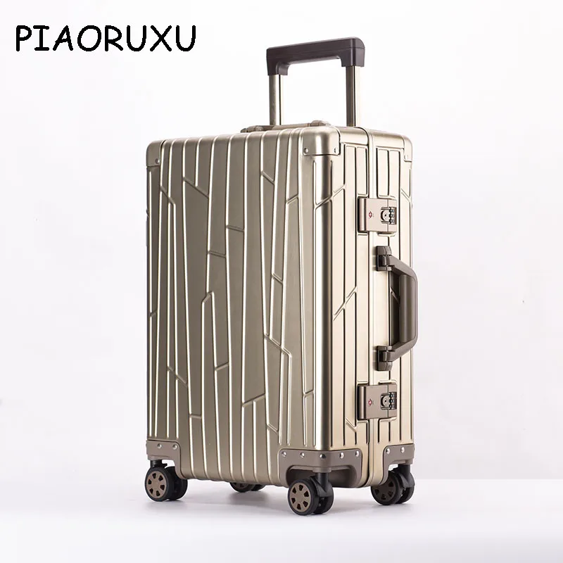 Piaoruxu 2" 24" дюймов Алюминиевый Спиннер Дорожный чемодан тележка для ручного багажа с колесом