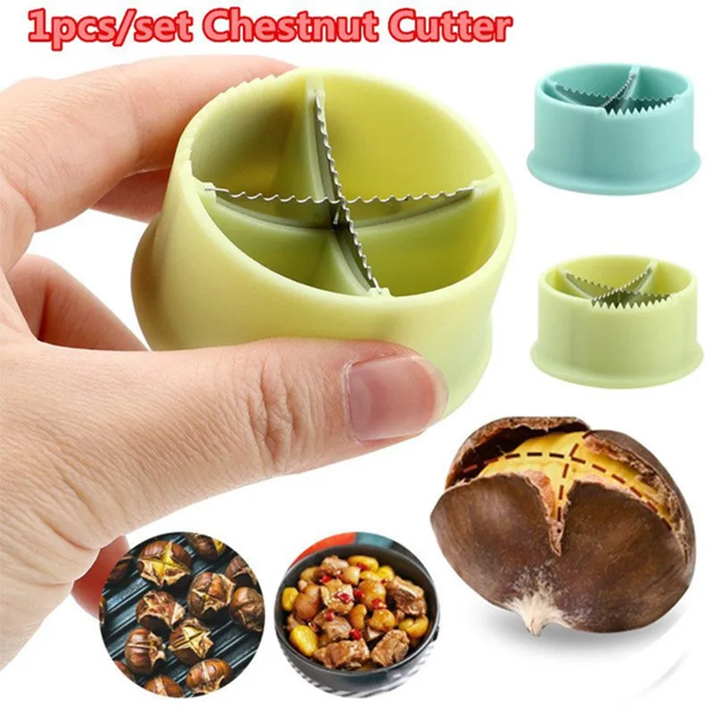 Quick Chestnut Cross Cutter  Opener Cracker Sheller Chestnut Nut Open Tools 1pcs 