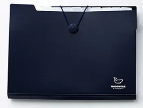 A4 12-packet Водонепроницаемый типа «гармошка» папки файла Организатор Сумка для документов учитель Бумага канцелярские расширение папки и Пластик - Цвет: navy