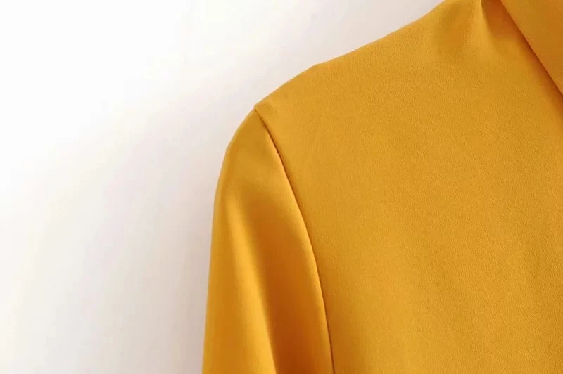 Увядшие осенние английские офисные женские однотонные разноцветные металлические пуговицы blusas mujer de moda Базовые Женские рубашки-топы и блузки