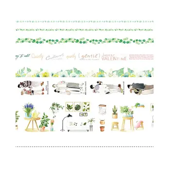 

7Pc Romantic Sakura Ocean Star Washi Tape Adhesive Tape DIY Scrapbooking Sticker 24BB