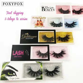 

FOXYFOX Wholesale custom logo for false Eyelash Packaging Box Lash Boxes Packaging Custom Logo 3d Mink eyelash case