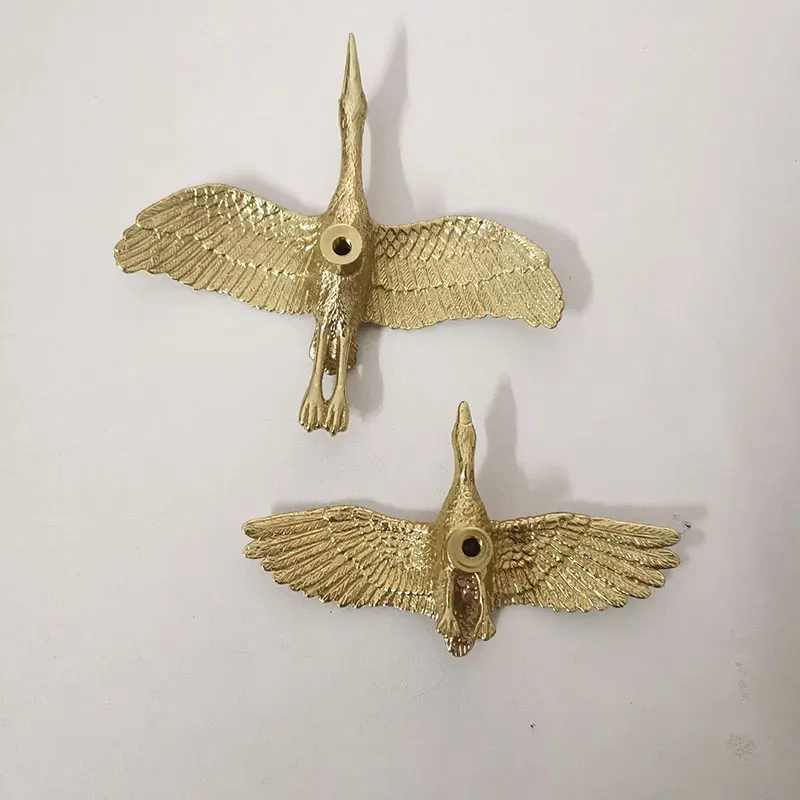 Brass Handle Geese Shape Kitchen Cabinet Door Handles Wardrobe Cupboard Drawer Pulls Knobs Furniture Hardware Home Decor furniture handles kitchen door handles