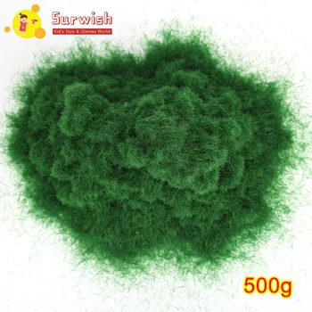 

500g Artificial Grass Powder DIY Railway Model Sand Table Model Decor - Yellow Green
