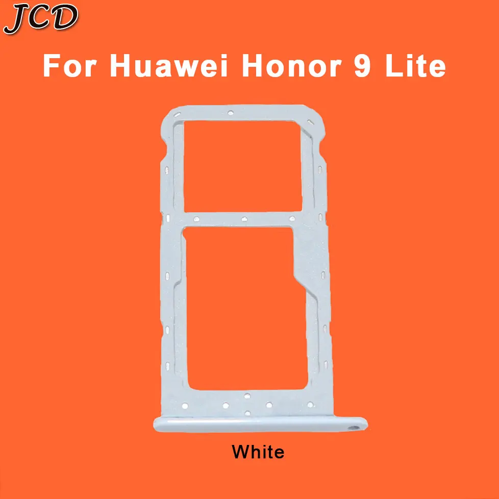 Honor 9 Lite-White JCD Sim Micro SD карты гнездо держатель Слот лоток ридер для huawei Honor 9 Lite 9i адаптер контейнер Сменные соединительные детали - Цвет: Honor 9 Lite-White