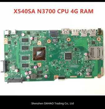 

Free Shipping X540SA REV2.1 main board For ASUS X540SA N3700 CPU Laptop motherboard WITH 4GB MEMORY test motherboard work 100%