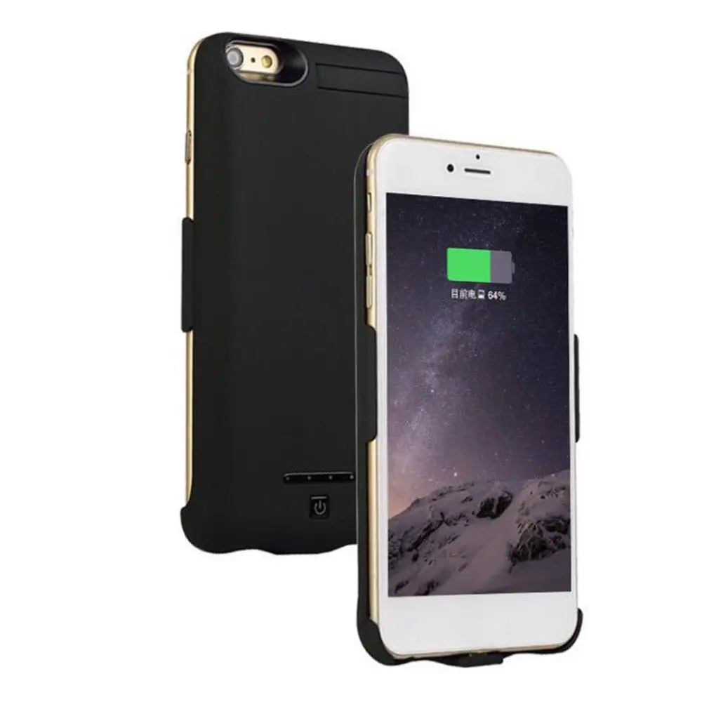 10000 мАч зарядное устройство чехол для iphone 6 7 8 plus 5,5 дюймов ультра тонкий мобильный защитный чехол на заднюю панель телефона аккумулятор внешний аккумулятор