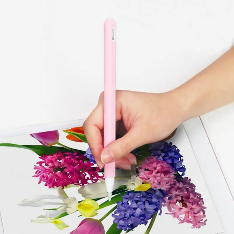 Мягкий защитный силиконовый рукав сцепление кожи чехол для Apple Pencil 2nd поколения