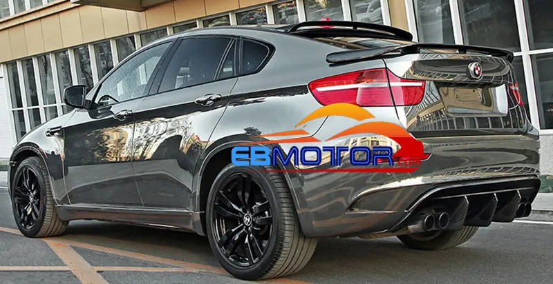 A TYPE Rear Diffuser Spoiler For BMW E71 X6 M X6M 2009-2014 B370F