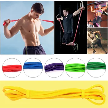 

Elastic Bands for Fitness 2.08m Crossfit Resistance Latex Band Body Weightlifting Powerlifting Pull Up Workout Pilates Equipment