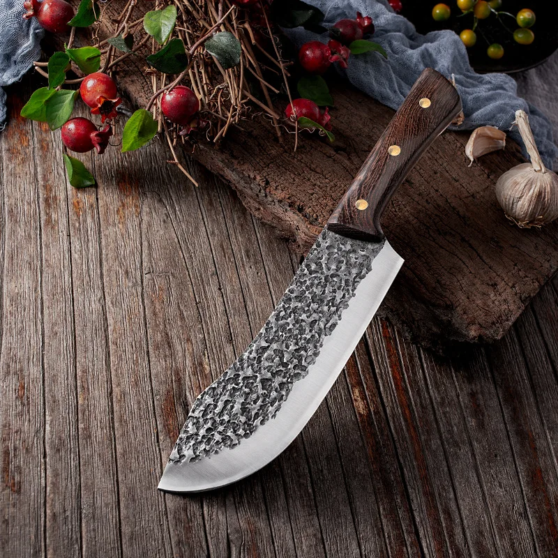 Forged Hammer Butcher Knife Chopping Meat Cleaver Outdoor Cooking Kitchen | Дом и сад