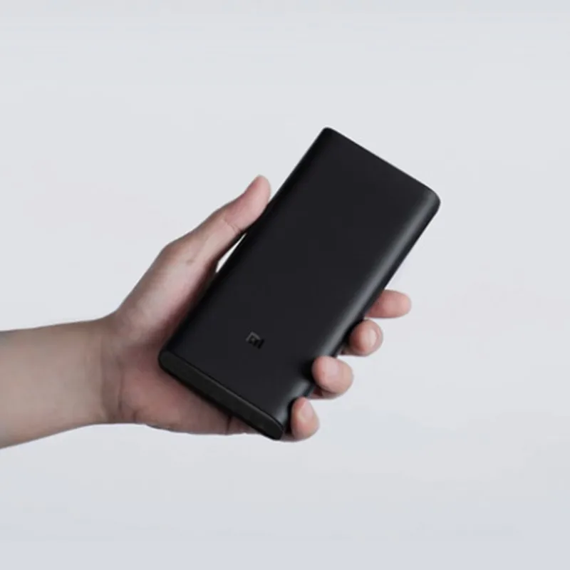 xiaomi mobile power 3 высокая версия 20000mAh power bank QC3.0 портативное зарядное устройство 2 батарея для usb-порта внешний mi power Bank