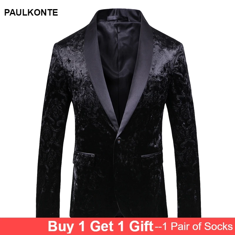 Men'S Suit Jacket Large Size Embossed Black Fashion Suit Men'S Evening Dress Wedding Men'S Retro Wind Single West Men'S Suit Jacket Large Size Embossed Black Fashion Suit Men'S Evening Dress Wedding Men'S Retro Wind Single West