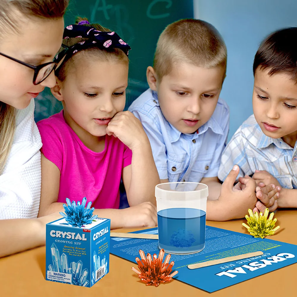 Kids Crystal Growing Kit DIY Science Experiment for Teenagers Boys Toys Magical Funny Crystal Educational Stimulates Interest Kids Crystal Growing Kit DIY Science Experiment for Teenagers Boys Toys Magical Funny Crystal Educational Stimulates Interest