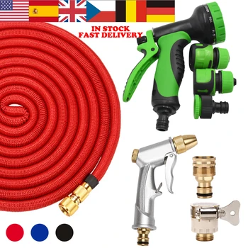 

US Spain UK Fast Ship High Quality 16FT-100FT Garden Telescopic Plastic flexible Car Wash Metal Spray Outdoor Garden Watering