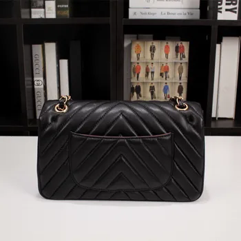

Women's 25cm Luxury Designer High Quality Diamond Lattice/V-Plaid Shoulder Bag Metal Chain Flap Crossbody Bag Handbag Fashion