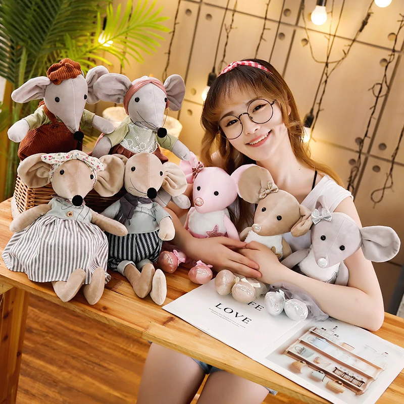 1 шт. 42 см милые балетные мыши плюшевые игрушки прекрасный туалетный ткань животные куклы мышки мягкие детские пальчиковые игрушки подарки на день рождения
