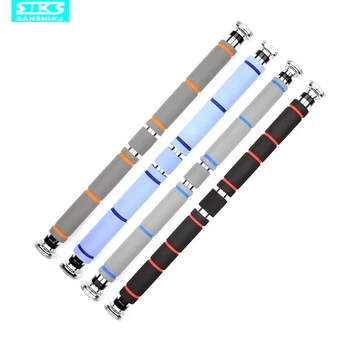 

Hot selling indoor Scalable horizontal bar suitable for 125-175cm wide door frame sports door pull up fitness equipments