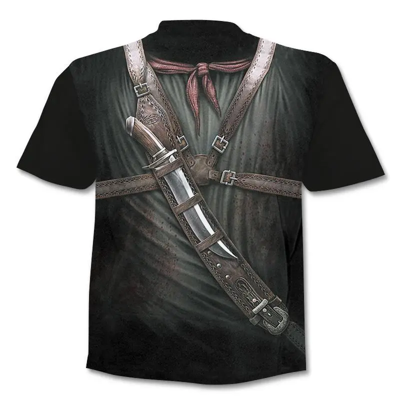 Hb131ae9492c64b91bf24921e3b11c8cf3 - Fake Jacket Skull Print T-Shirt