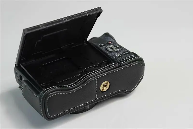 Чехол из натуральной кожи для камеры для Canon Powershot G5 X Mark II G5XII G5X2 Половина корпуса камеры Нижняя крышка батарейного отсека