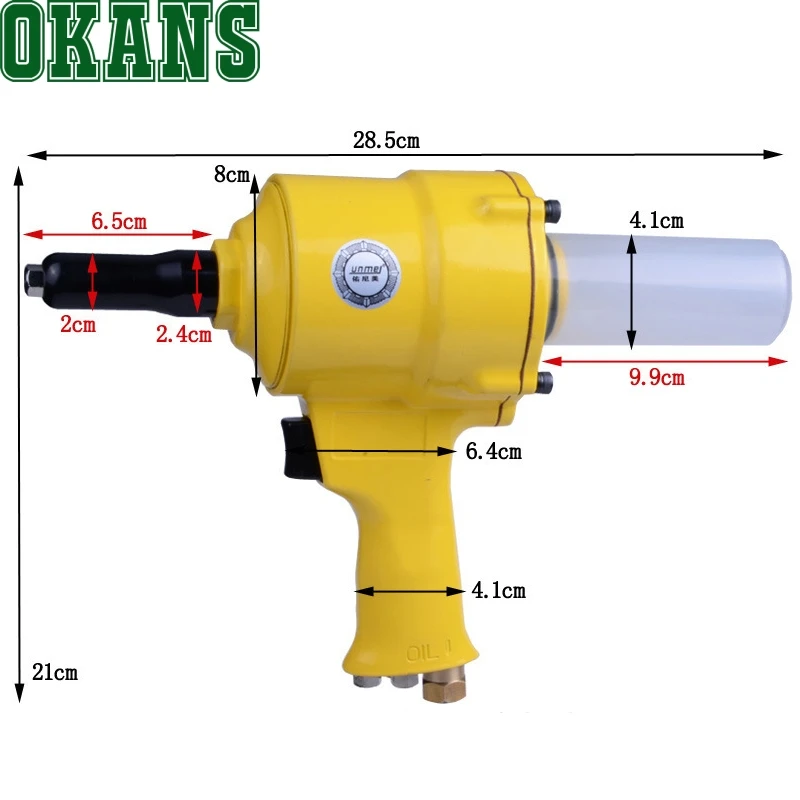 

Pneumatic Air Riveter Riveting Pull Plier Gun for Rivets 2.4mm 3.2mm 4.0mm 4.8mm Industrial Air Riveters Pulling Pullers