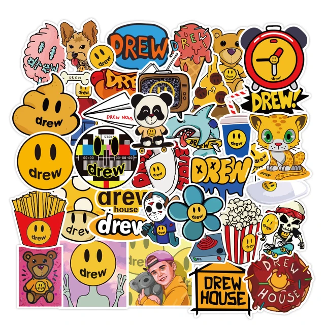 Drewhouse Laptop Stickers, Stickers Justin Bieber