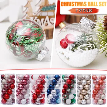 

30pcs 40mm Christmas Tree Decor Ball Bauble Xmas Party Hanging Ball Ornament decorations for Home Christmas decorations