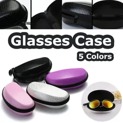 5Color Hard Zipper Sunglasses Box Reading Eyeglasses Case Travel Pack Fashion Glasses Bag Pouch Portable Storage Bag Accessories