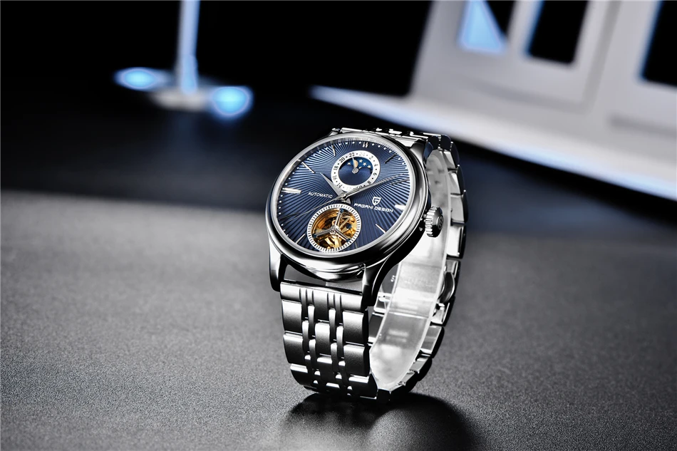 PAGANI DESIGN Top Marke Herrenuhr Mode Tourbillon Automatik Mechanische Uhr Herren Edelstahl Wasserdichte Uhr Relogio Masculino