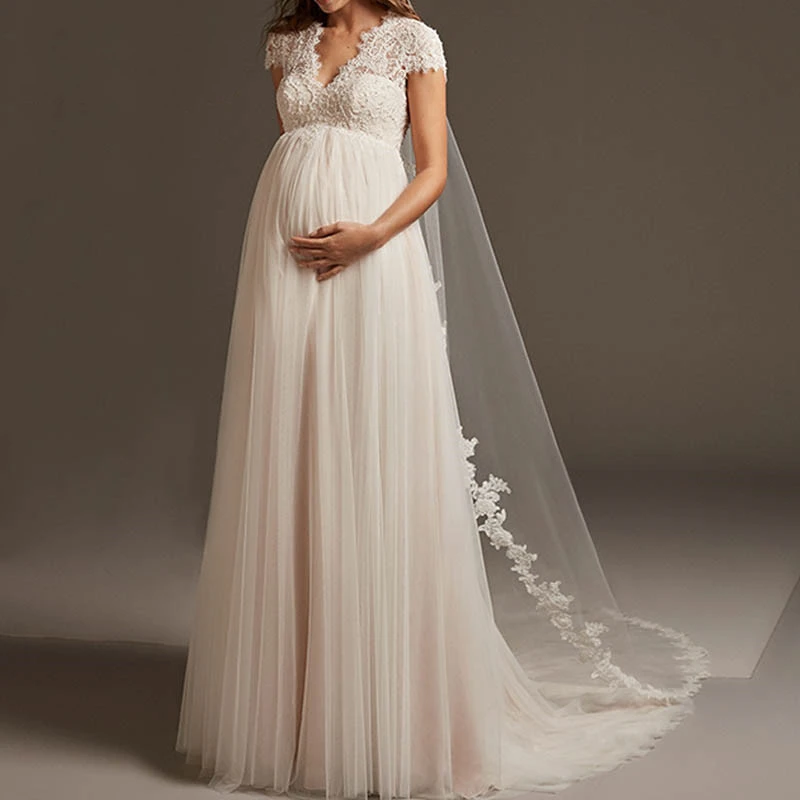 Pregnant Women Wedding Dress 2021 ...