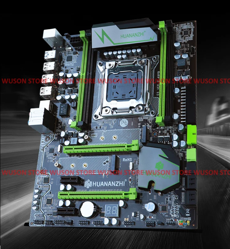 Бренд HUANAN ZHI X79 LGA2011 материнская плата с M.2 слотом CPU Xeon E5 2660 V2 SR1AB 2,2 GHz RAM 16G(4*4G) DDR3 REG ECC