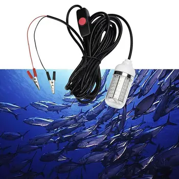 

New 2020 Professional 12V Water Lamp Led Lure Fish Light Net Light Diving Waterproof Night Fishing Lightsym
