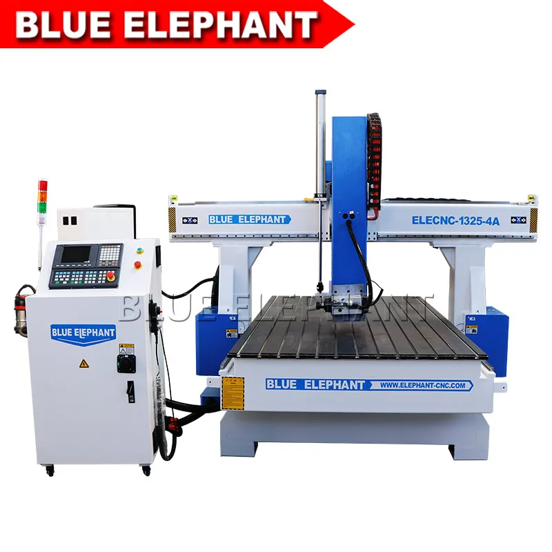 

1325 4 axis Heavy duty body wood cnc router machine 4500w air cooling spindle cnc router wood carving machine for sale
